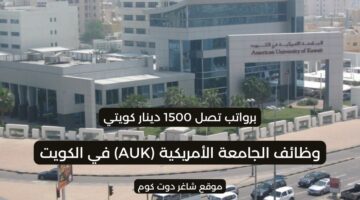 الجامعة الأمريكية AUK في الكويت 2025 تطرح فرص توظيف برواتب تصل 1500 دينار كويتي لجميع الجنسيات