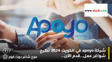شركة apoyo في الكويت 2024 تطرح شواغر عمل.قدم الآن