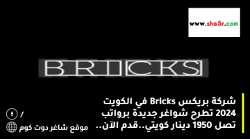 شركة بريكس Bricks في الكويت 2024 تطرح شواغر جديدة برواتب تصل 1950 دينار كويتي.قدم الآن