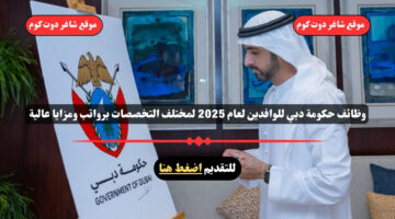وظائف حكومة دبي للوافدين لعام 2025 لمختلف التخصصات برواتب ومزايا عالية