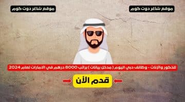 للذكور والإناث وظائف دبي اليوم مدخل بيانات براتب 8000 درهم في الامارات لعام 2024