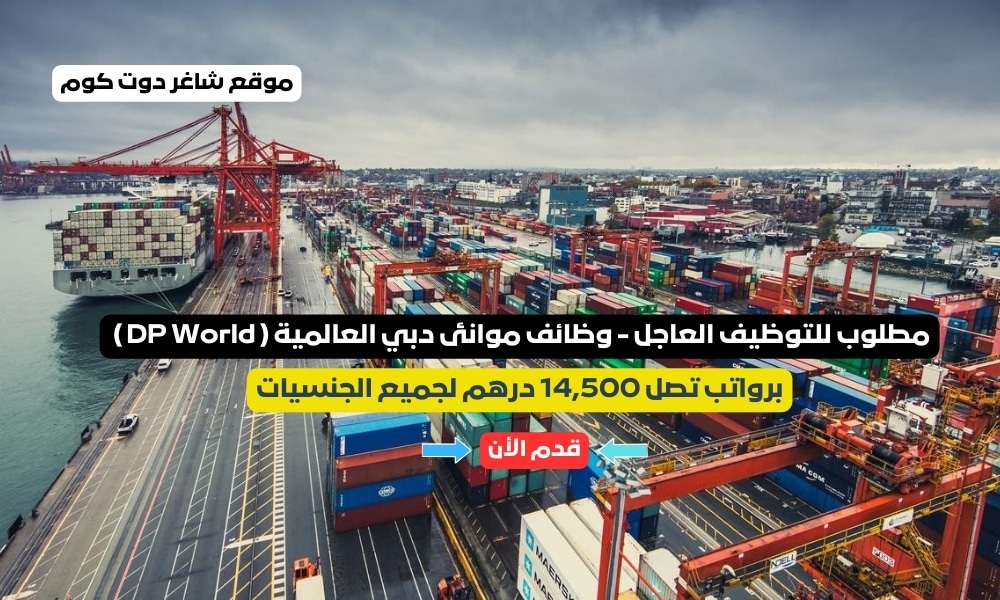 مطلوب للتوظيف العاجل - وظائف موانئ دبي العالمية ( DP World ) برواتب تصل 14,500 درهم لجميع الجنسيات 1 مطلوب للتوظيف العاجل - وظائف موانئ دبي العالمية ( DP World ) برواتب تصل 14,500 درهم لجميع الجنسيات