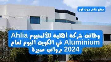 وظائف شركة أهلية للألمنيوم Ahlia Aluminium في الكويت اليوم لعام 2024 برواتب مميزة