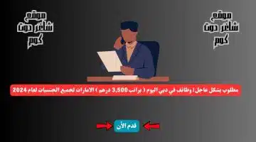 مطلوب بشكل عاجل وظائف في دبي اليوم براتب 3500 درهم الامارات لجميع الجنسيات لعام 2024
