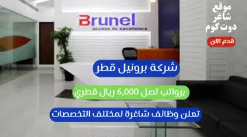 شركة برونيل قطر تعلن وظائف شاغرة لمختلف التخصصات برواتب تصل 6000 ريال قطري
