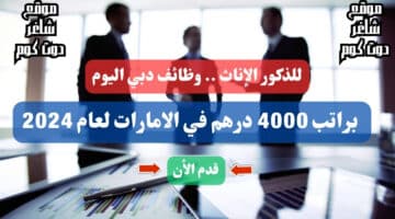 للذكور الإناث . وظائف دبي اليوم