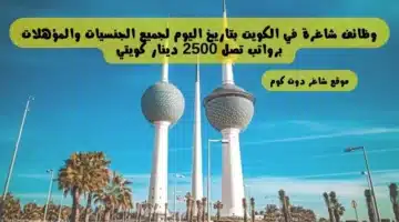 وظائف شاغرة في الكويت بتاريخ اليوم 22042024 لجميع الجنسيات والمؤهلات برواتب تصل 2500 دينار كويتي 2