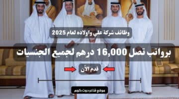 وظائف شركة علي واولاده لعام 2025 Ali and Sons برواتب تصل 16000 درهم لجميع الجنسيات . قدم الأن