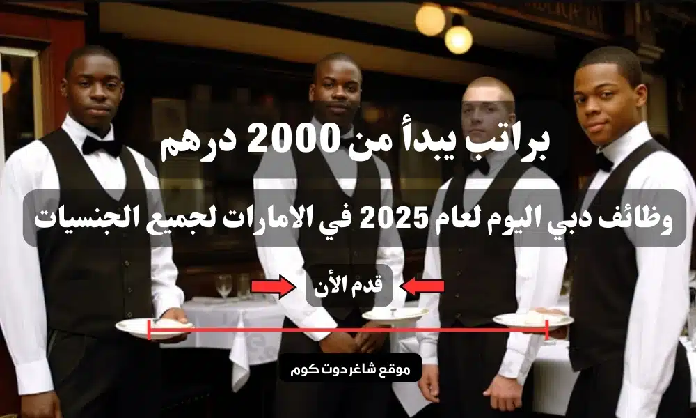 براتب يبدأ من 2000 درهم .. وظائف دبي اليوم لعام 2025 في الامارات لجميع الجنسيات ( قدم الأن ) 1 براتب يبدأ من 2000 درهم .. وظائف دبي اليوم لعام 2025 في الامارات لجميع الجنسيات ( قدم الأن )