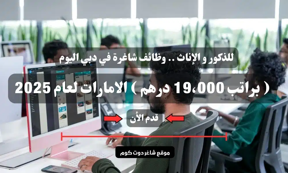 للذكور و الإناث .. وظائف شاغرة في دبي اليوم ( براتب 19،000 درهم ) الامارات لعام 2025 1 للذكور و الإناث .. وظائف شاغرة في دبي اليوم ( براتب 19،000 درهم ) الامارات لعام 2025