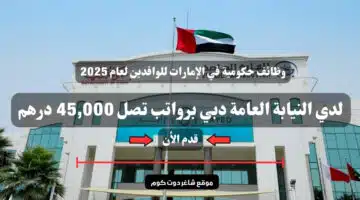 وظائف حكومية في الإمارات للوافدين لعام 2025 لدي النيابة العامة دبي برواتب تصل 45000 درهم سجل الأن