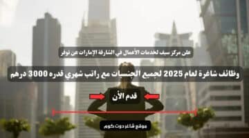 يعلن مركز سيف لخدمات الأعمال في الشارقة الإمارات عن توفر وظائف شاغرة لعام 2025 لجميع الجنسيات مع راتب شهري قدره 3000 درهم