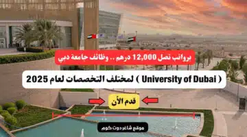 برواتب تصل 12000 درهم . وظائف جامعة دبي University of Dubai لمختلف التخصصات لعام 2025 سجل الأن
