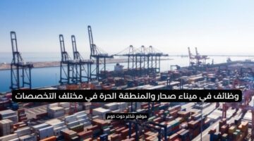 وظائف في ميناء صحار والمنطقة الحرة في مختلف التخصصات