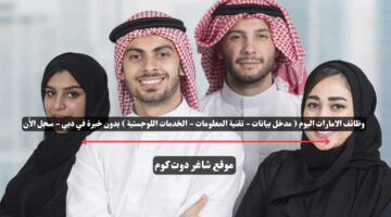 وظائف الامارات اليوم مدخل بيانات تقنية المعلومات الخدمات اللوجستية بدون خبرة في دبي سجل الأن