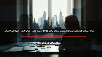 شركة دبي للمرطبات تعلن عن وظائف مندوب مبيعات براتب 5000 درهم نافس تذاكر السفر عمولة في الامارات