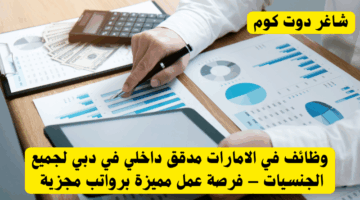 وظائف في الامارات مدقق داخلي في دبي لجميع الجنسيات – فرصة عمل مميزة برواتب مجزية