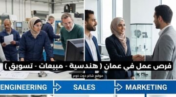 فرص عمل في عمان هندسية مبيعات تسويق للجنسين
