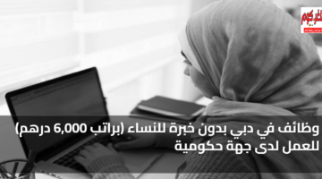 وظائف في دبي بدون خبرة للنساء (براتب 6,000 درهم) للعمل لدى جهة حكومية 4 featured image 1769000306193