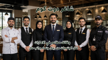 وظائف مطاعم في الامارات لكل الجنسيات من رجال ونساء براتب عال