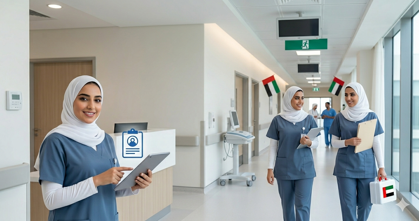 وظائف نسائية بالامارات | مطلوب ممرضات برواتب تصل إلى 7,345 درهم (توظيف مباشر لجميع الجنسيات) - قدمي الآن 1 Gemini Generated Image l5tiwl5tiwl5tiwl