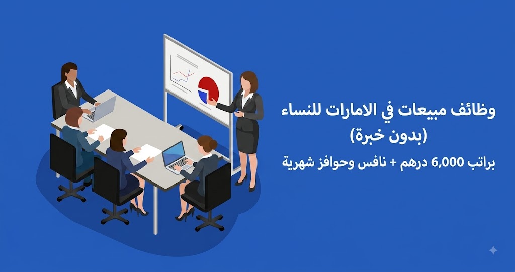 وظائف مبيعات في الامارات للنساء (بدون خبرة) براتب 6,000 درهم + نافس وحوافز شهرية 1 61308dc8 4e51 47d8 b4c6 6e7871712935