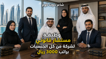 وظيفة مستشار قانوني لشركة من كل الجنسيات براتب 3000 ريال