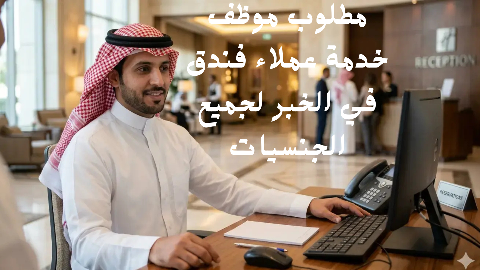مطلوب موظف خدمة عملاء فندق في الخبر لجميع الجنسيات 1 مطلوب موظف خدمة عملاء فندق في الخبر لجميع الجنسيات