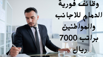 وظائف فورية الدمام للاجانب والمواطنين براتب 7000 ريال