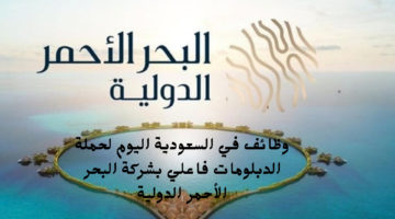وظائف في السعودية اليوم لحملة الدبلومات فاعلي بشركة البحر الأحمر الدولية